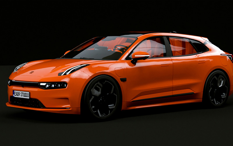 2023 Geely ZEEKR 001 3d model Model