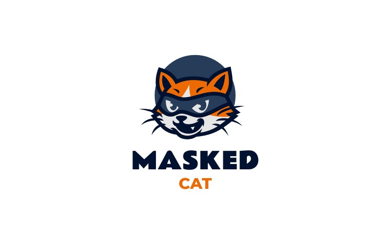Mascot Character Cat Logo Design Logo Template
