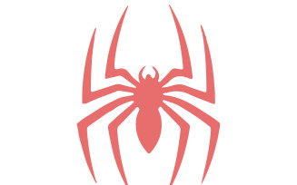 A vector logo of a spider