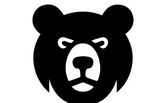 Abstract bear logo icon vector