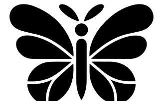 Abstract butterfly logo icon