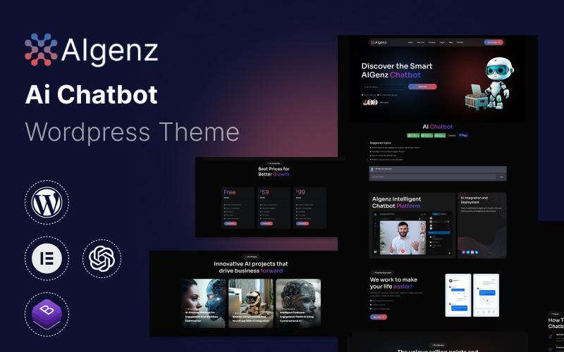 AIgenz - AI Chatbot WordPress Theme