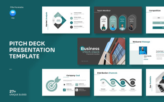 Business Pitch Deck Keynote Template Pptx