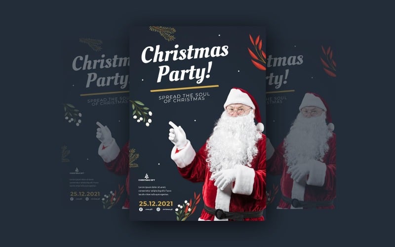 Christmas Party Social Media Template