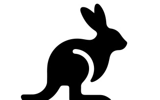 create a logo of a rabbit