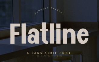 Flatline - Display Sans Serif Font