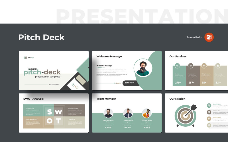 2025- Pitch Deck PowerPoint Template