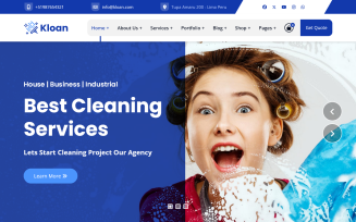 Kloan - Cleaning Services and eCommerce Joomla Template
