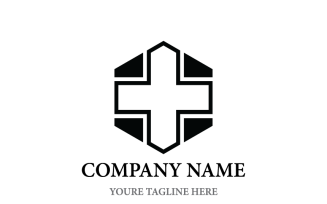 Medical Cross and Hexagon Template