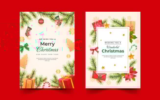 Merry Christmas Card Social Media Template