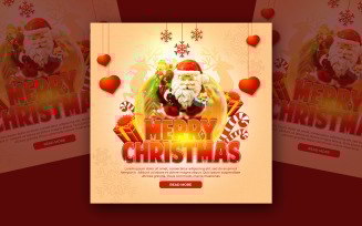 Merry Christmas Social Media Template