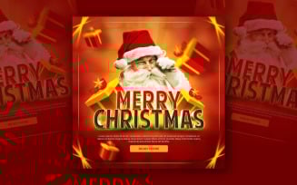 Merry Christmas Social Media Template