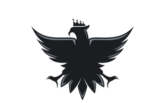 Minimalist Eagle Fly Logo Template
