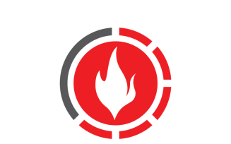 Modern Fire Logo Template