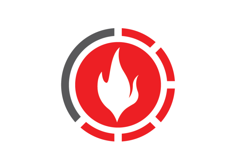 Modern Fire Logo Template