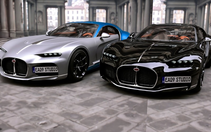 Bugatti Atlantic 2024 3d model Model