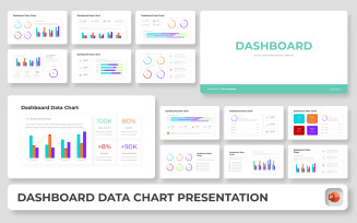 Dashboard Data Chart PowerPoint Presentation Template