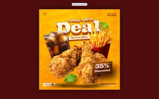 Delicious Food Menu Social Media Template