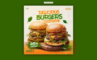 Delicious Food Social Media Template