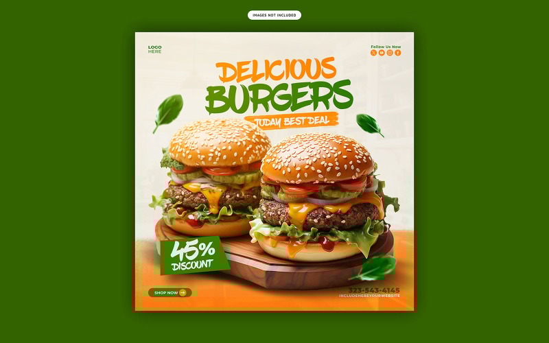 Delicious Food Social Media Template