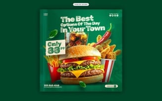 Food Menu Social Media Template