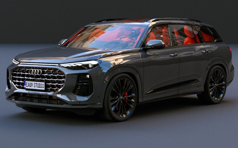 2024 Audi Q6 suv 3d model Model