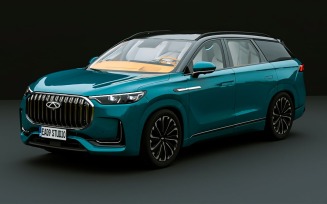 2024 Chery Tiggo 9 3d model