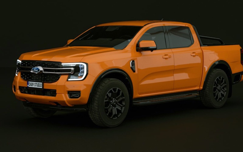 2024 Ford Ranger Raptor 3d model Model
