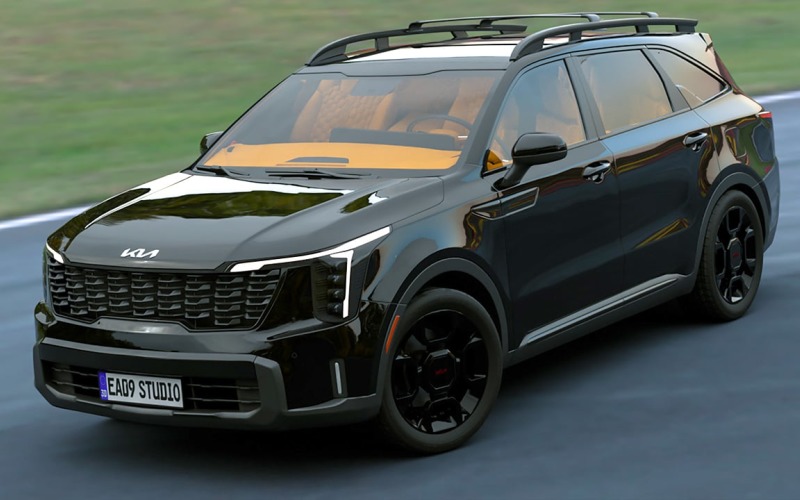 2025 Kia Sorento X-Line SX 3d model Model