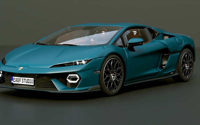 2025 Lamborghini TEMERARIO 3d model Model