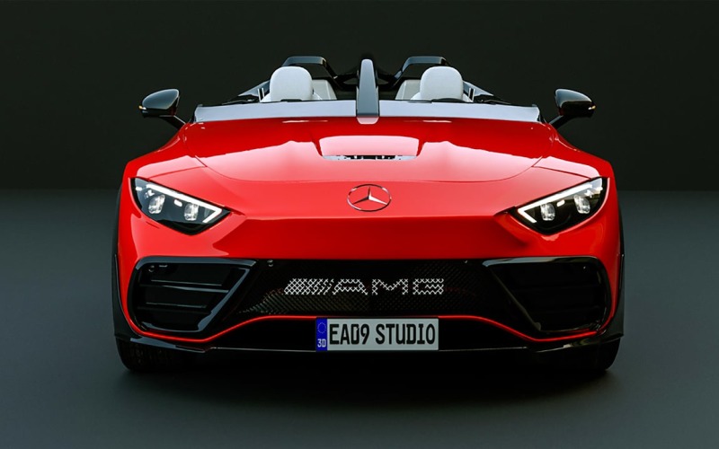 2025 Mercedes PureSpeed Concept 3d model Model