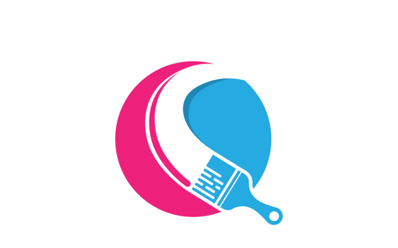 Paint Brush Logo Template