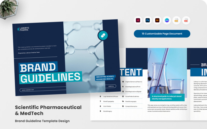 Scientific Pharmaceutical Brand Guideline Corporate Identity