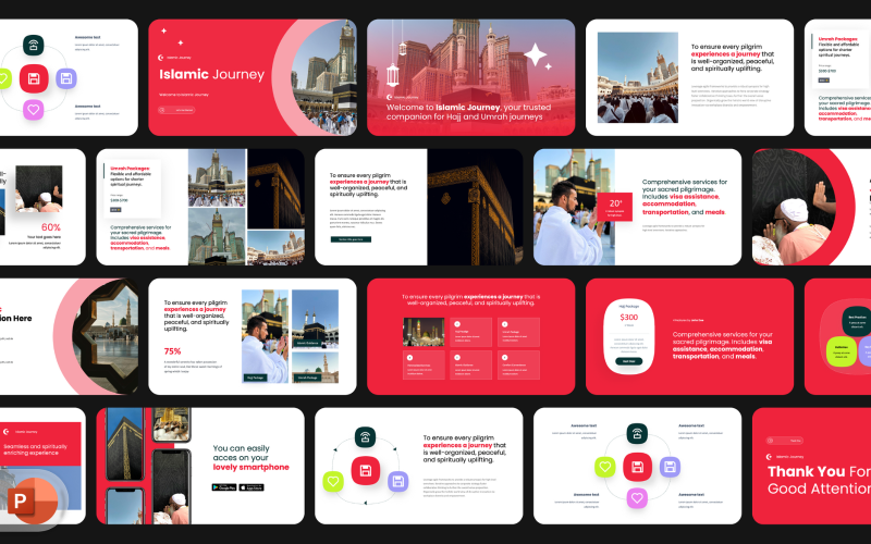 Hajj - Islamic Journey Presentation Powerpoint PowerPoint Template