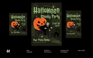Halloween Spooky Party Flyer