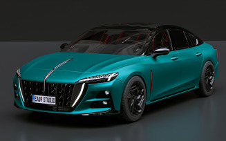 Hongqi H6 2025 concept 3d model