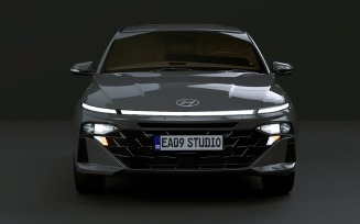 Hyundai Accent 2024 3d model