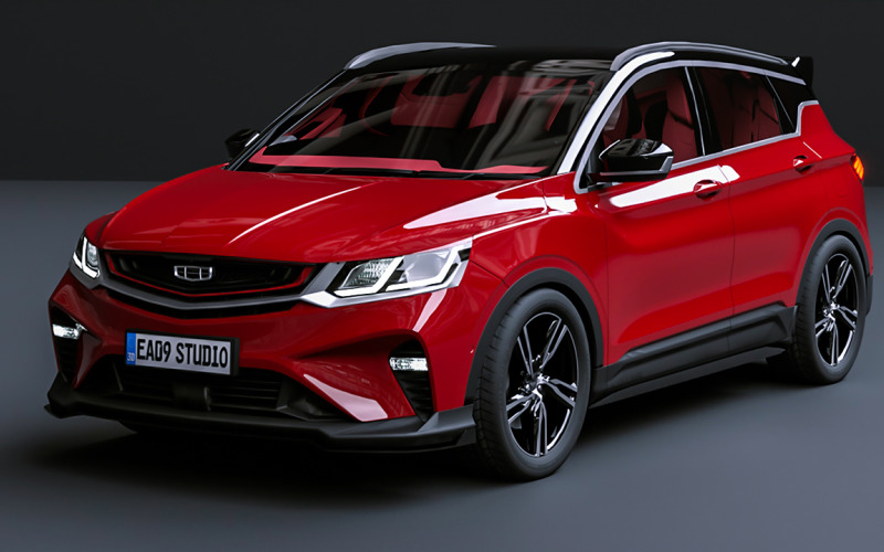 2024 Geely Coolray 3d model Model