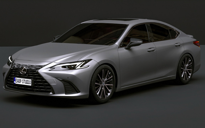 2025 Lexus ES concept 3d model Model