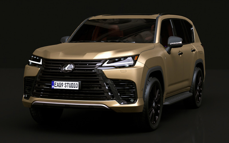 2025 Lexus LX700h suv 3d model Model