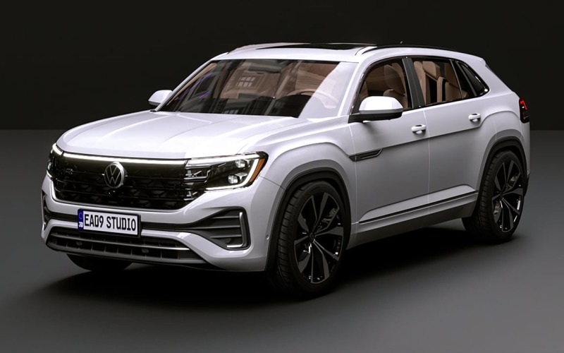 2025 Volkswagen Atlas Cross Sport 3d model Model