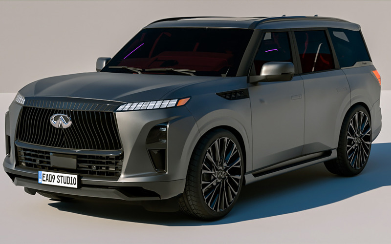 Infiniti QX80 Autograph 2025 3d model Model
