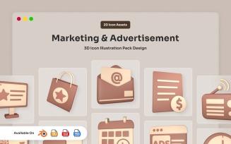 Marketing and Digital Promotion 3D Icon Pack
