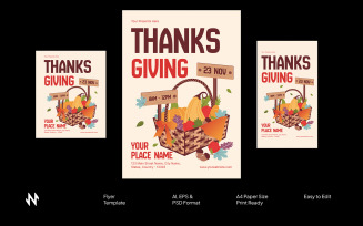Minimalist Thanksgiving Flyer