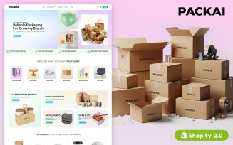 Pack Ai - Packaging Responsive Shopify Theme for eCommerce