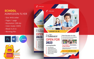 School Admission Promotional Flyer