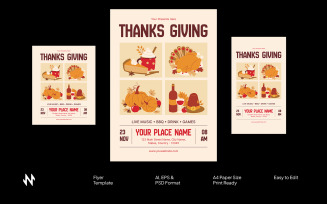 Simple Thanksgiving Flyer