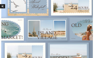 Travel Vlog Thumbnail Template