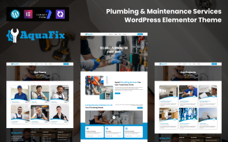 AquaFix – Plumbing & Maintenance Services Multipurpose WordPress Elementor Theme