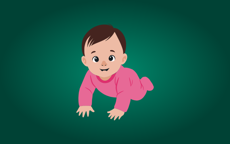 Cute Child Playing Mascot Logo Template